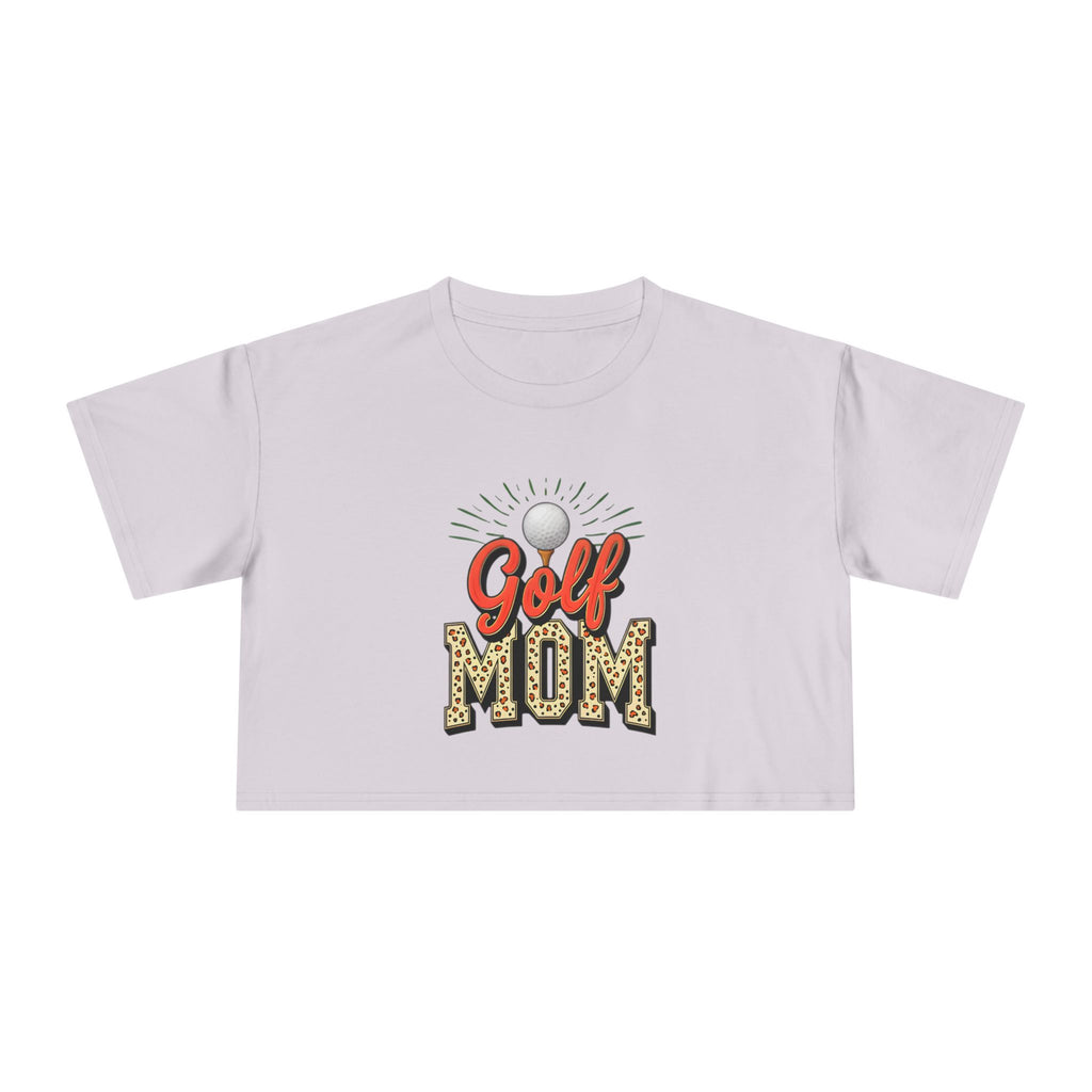 Golf Mom Cheetah Print Women's Crop Tee - Magnolia Wild SC