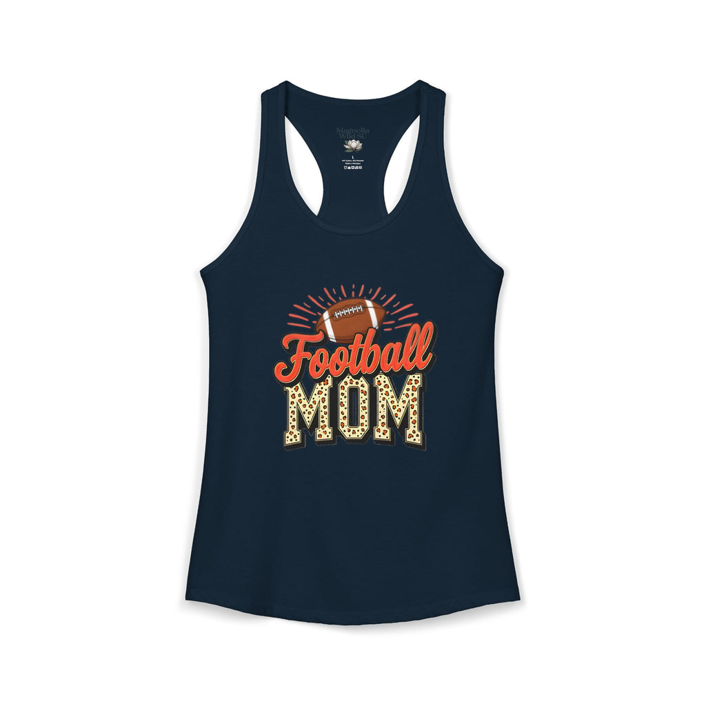 Football Mom Racerback Tank – Personalized Name & Number Option | Lightweight Women’s Football Tank Top - Magnolia Wild SC