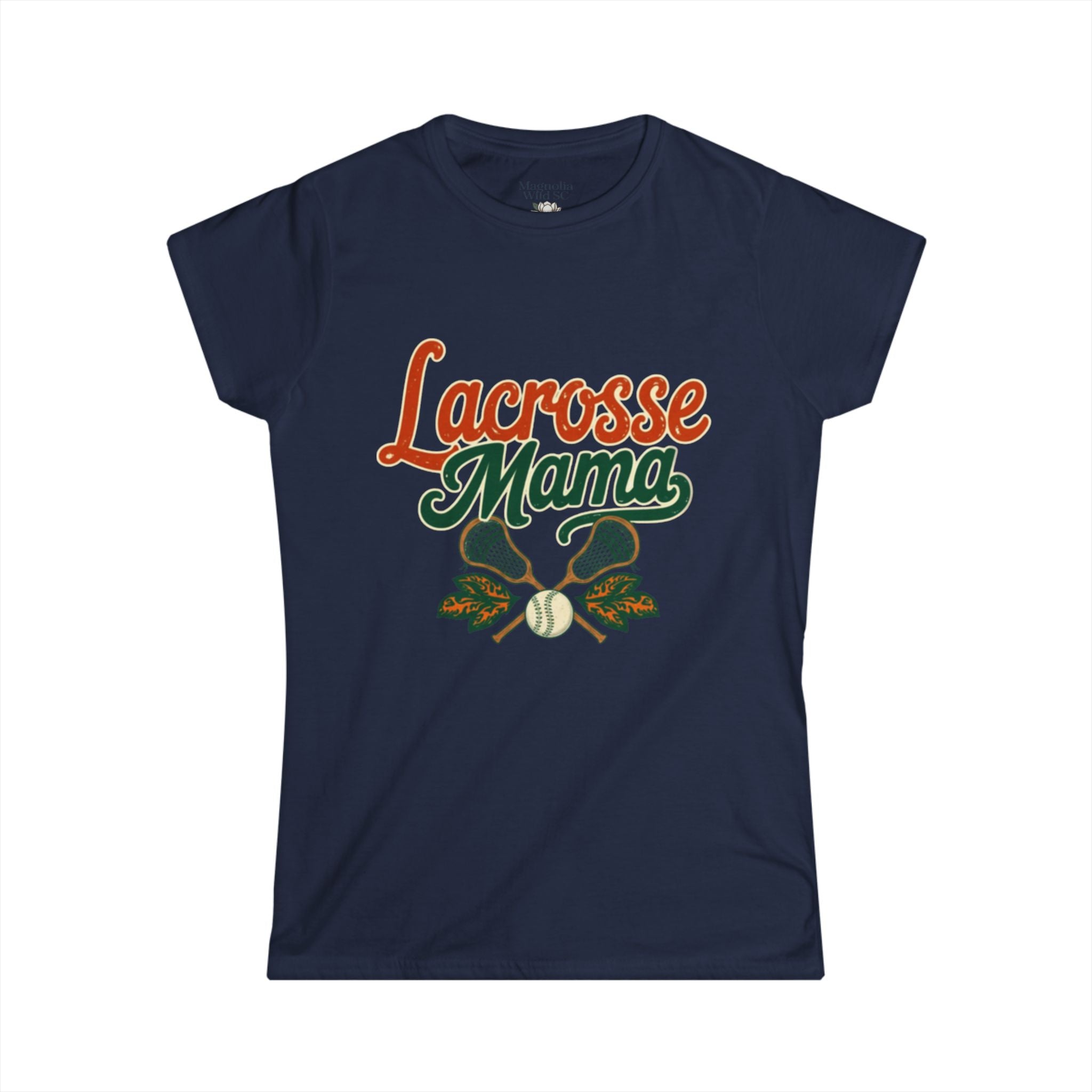 Vintage Inspired Lacrosse Mama Tee - Magnolia Wild SC