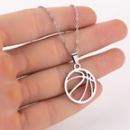 Volleyball Pendant Necklace – Sporty Everyday Jewelry for Fans - Magnolia Wild SC