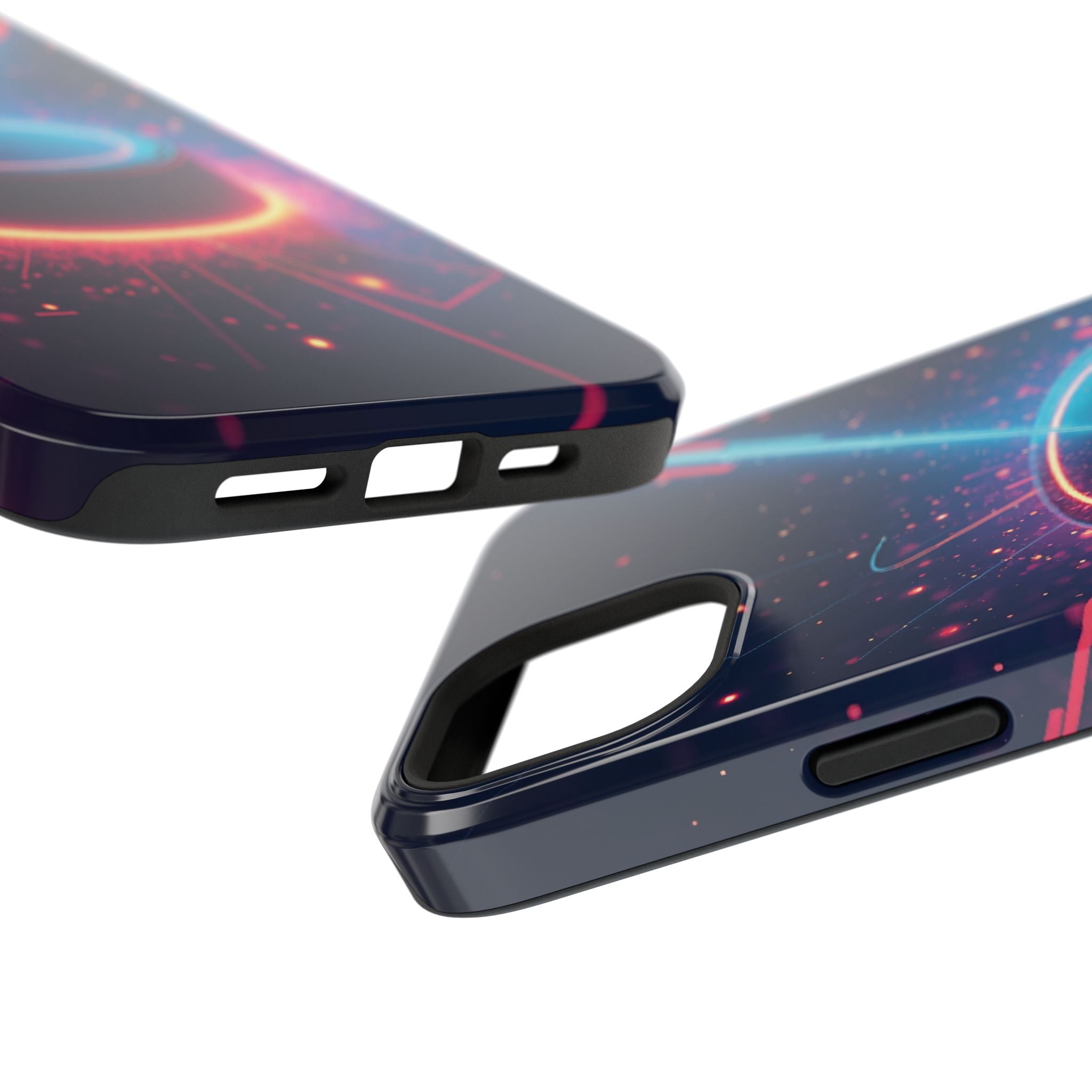 Neon Laser Hockey Puck Impact-Resistant Phone Case - Magnolia Wild SC