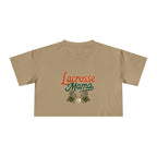 Lacrosse Mama Crop Tee | Retro Lacrosse Graphic, Mom Sports Top - Magnolia Wild SC