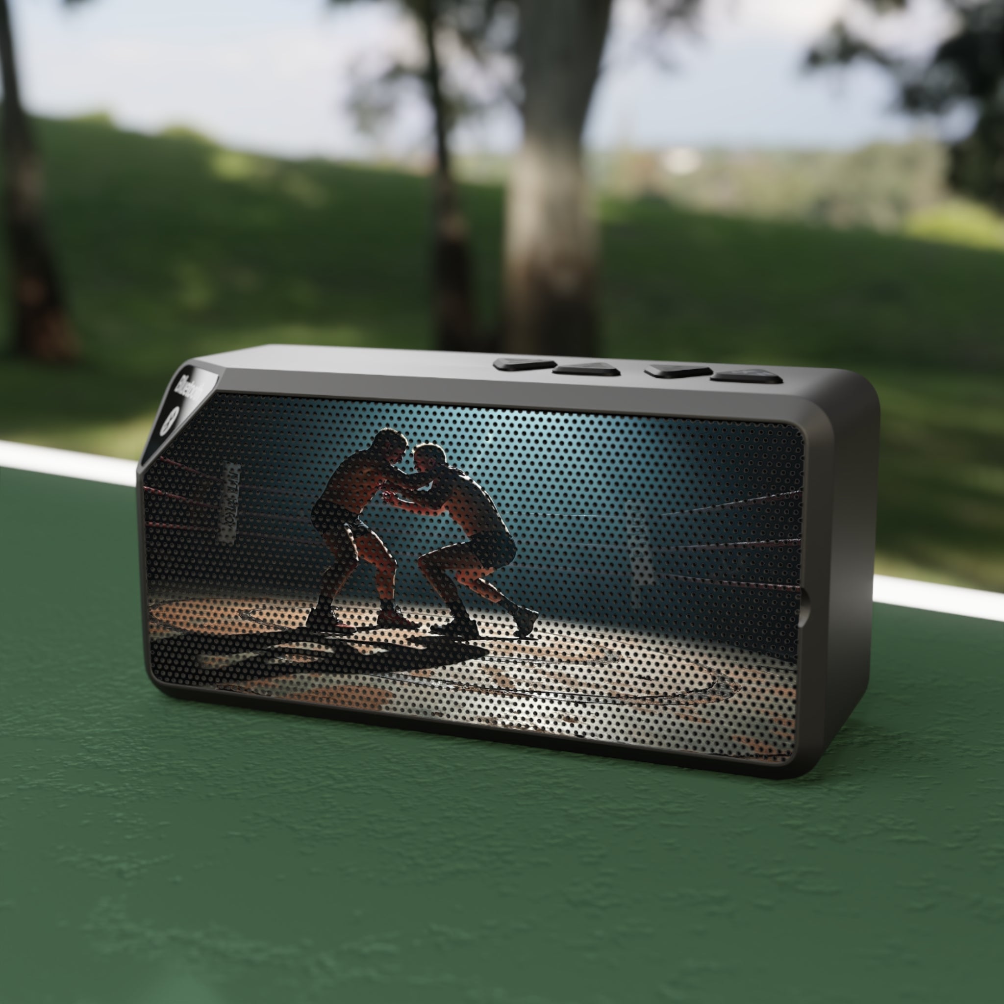 Jabba Bluetooth Speaker — Dark Photorealistic Wrestling Design Bluetooth Speaker - Magnolia Wild SC
