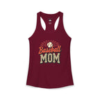 Baseball Mom Racerback Tank – Personalized Name & Number Option
