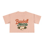 Baseball Mama Crop Tee | Retro Baseball Graphic, Mom Sports Top - Magnolia Wild SC