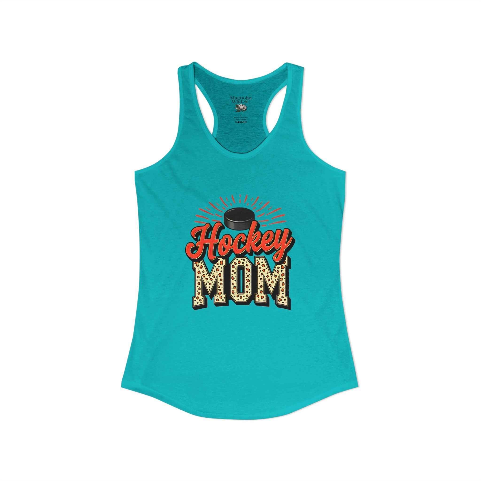 Hockey Mom Racerback Tank – Personalized Name & Number Option