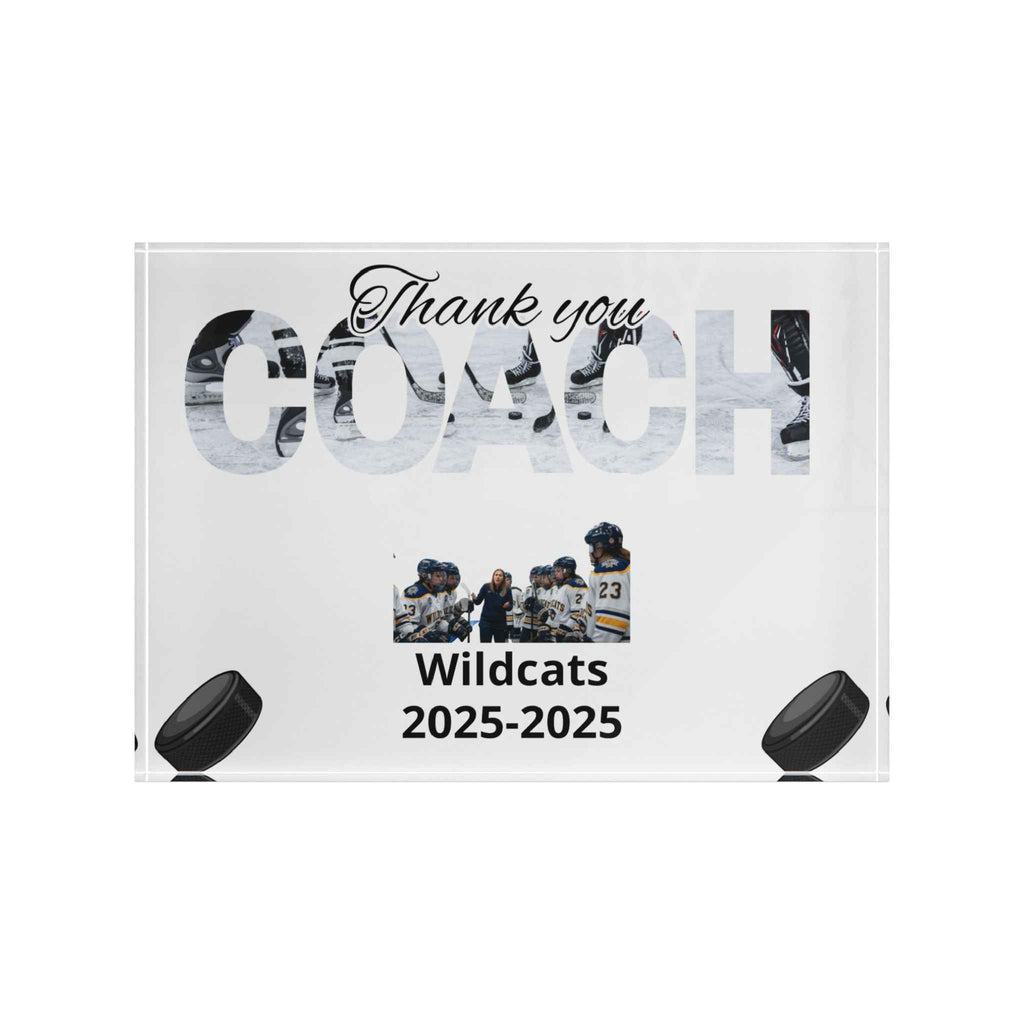 Thank You Coach Photo Block | Hockey