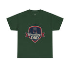 Retro Badge Style: The Vintage Wrestling Dad Shield Tee