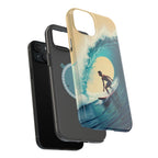 Surfer Riding a Wave iPhone Case — Magnetic Impact-Resistant - Magnolia Wild SC