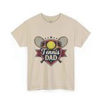 Retro Badge Style: The Vintage Tennis Dad Shield Tee