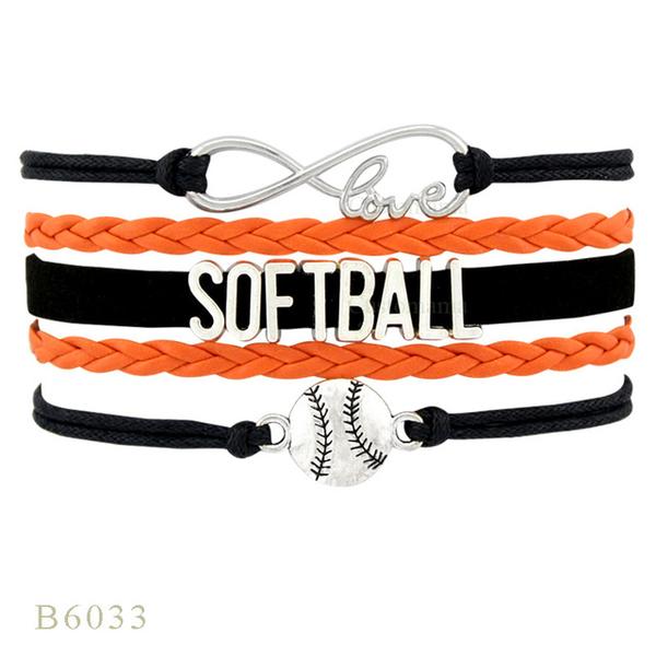 Softball Team Spirit Braided Bracelet — For Fans and Families - Magnolia Wild SC