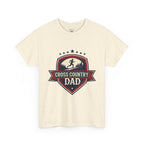 Retro Badge Style: The Vintage Cross Country Dad Shield Tee - Magnolia Wild SC