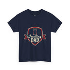 Retro Badge Style: The Vintage Wrestling Dad Shield Tee - Magnolia Wild SC