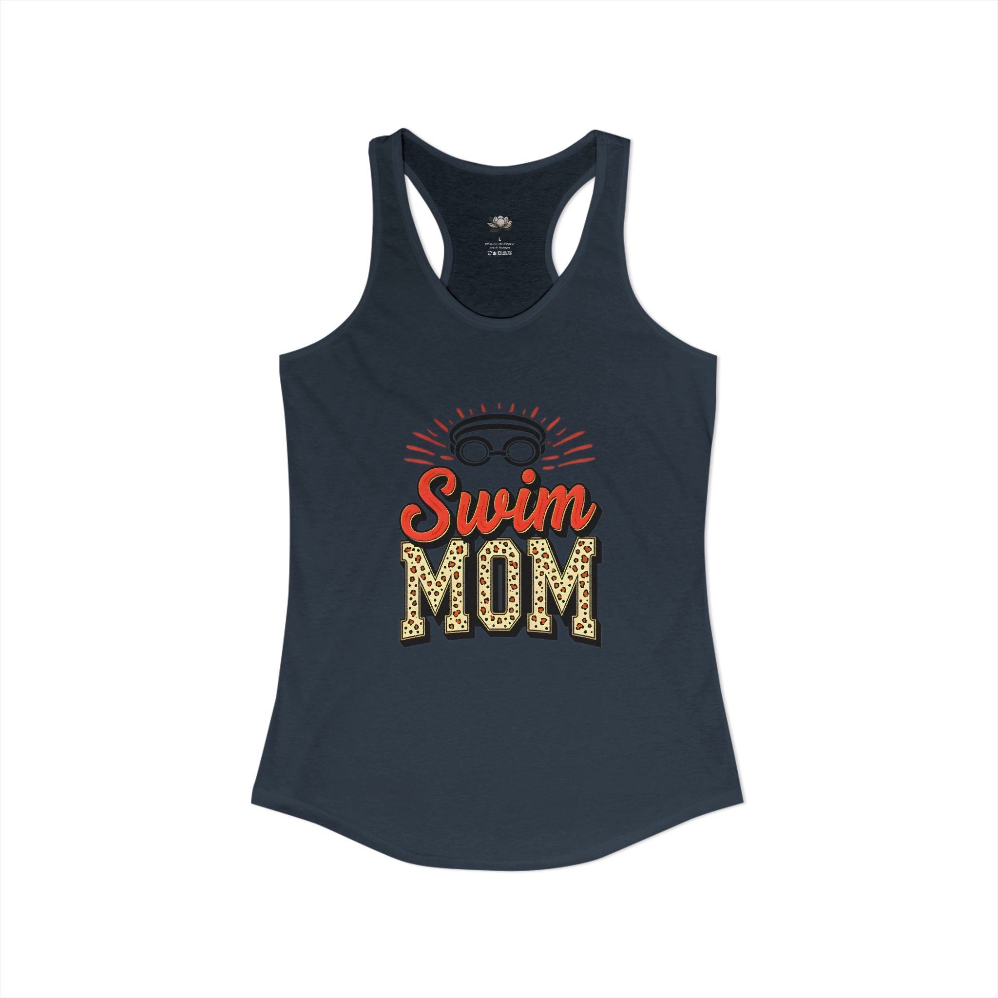 Swim Mom Racerback Tank – Personalized Name & Number Option - Magnolia Wild SC