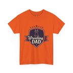 Retro Badge Style: The Vintage Wrestling Dad Shield Tee