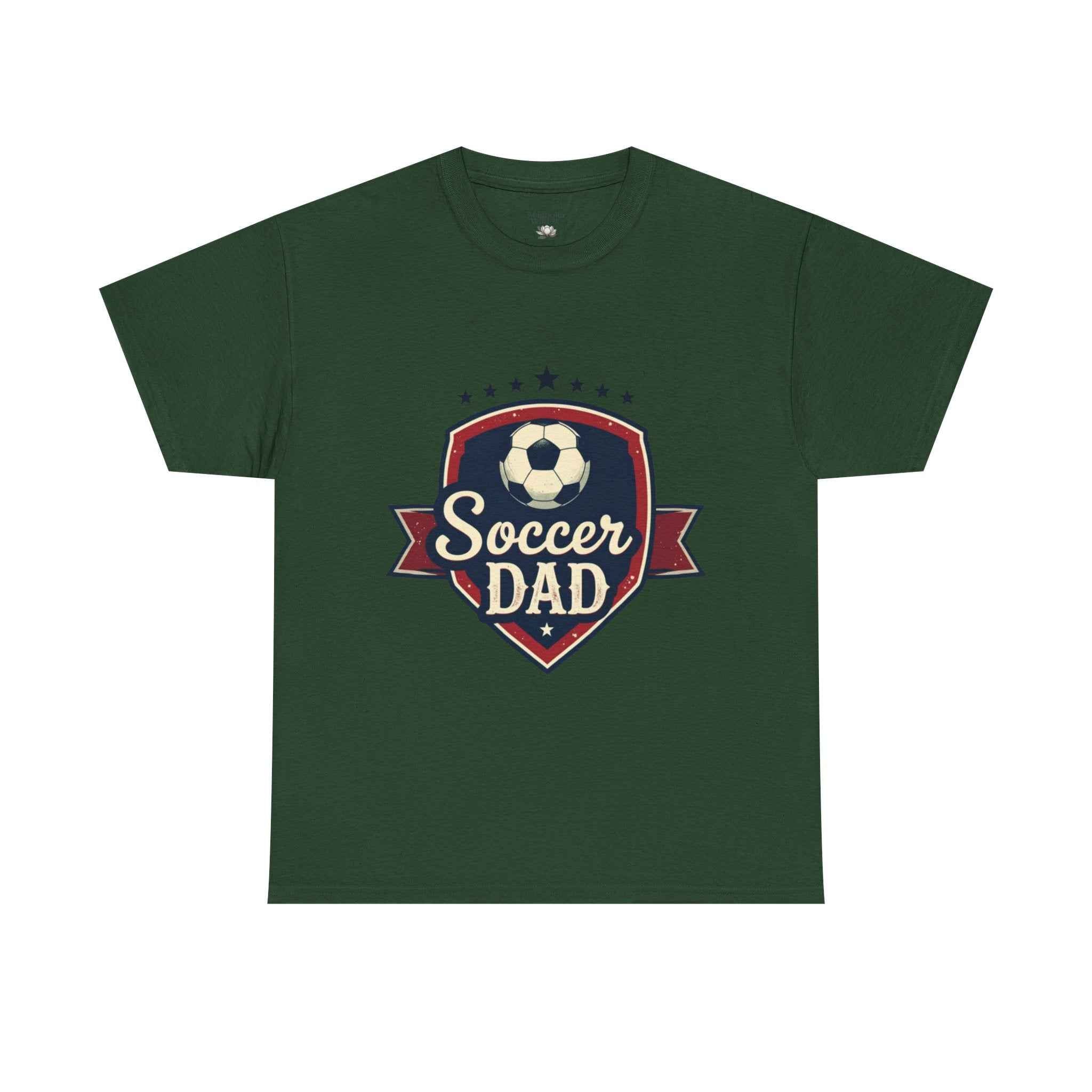 Retro Badge Style: The Vintage Soccer Dad Shield Tee