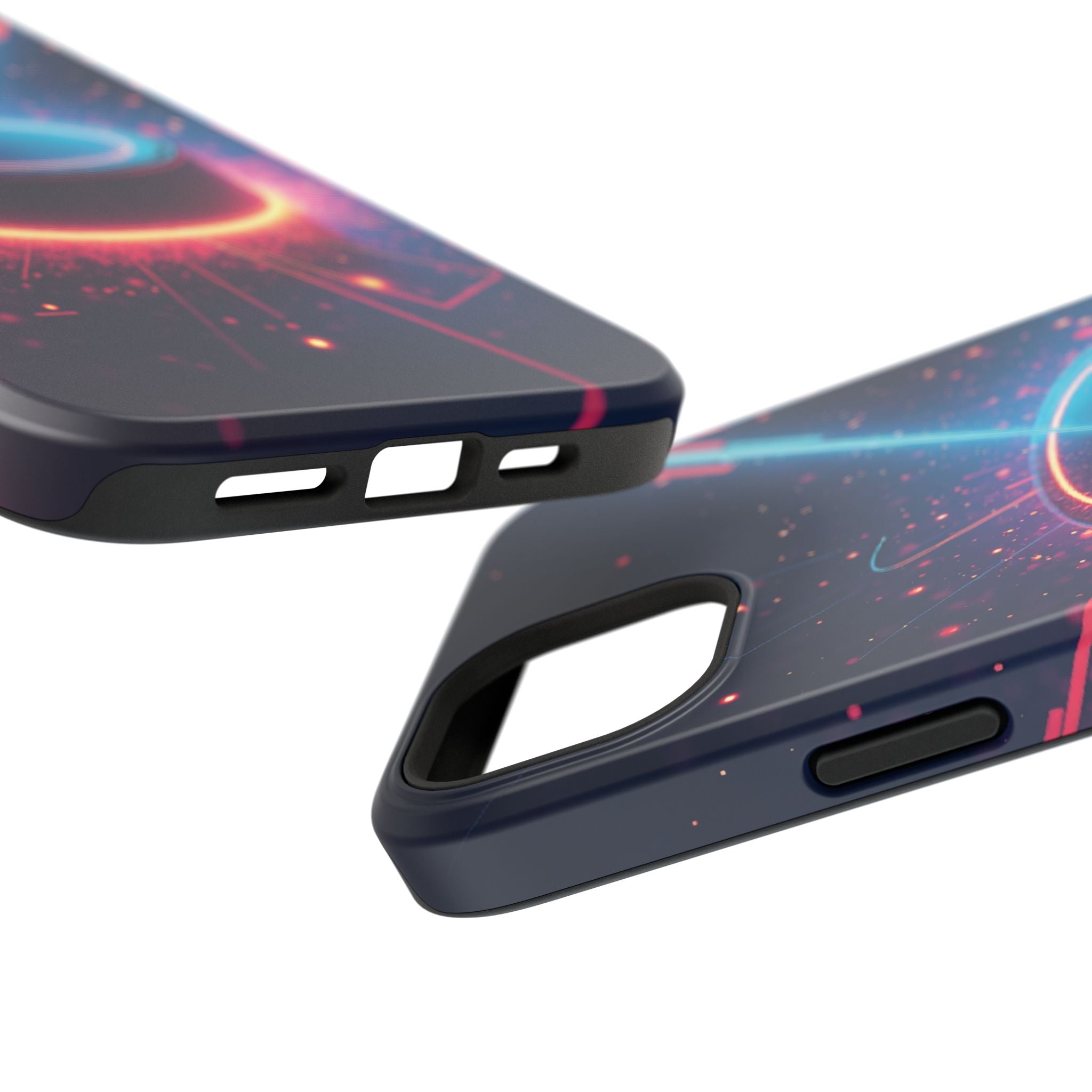 Neon Laser Hockey Puck Impact-Resistant Phone Case - Magnolia Wild SC