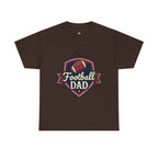Retro Badge Style: The Vintage Football Dad Shield Tee