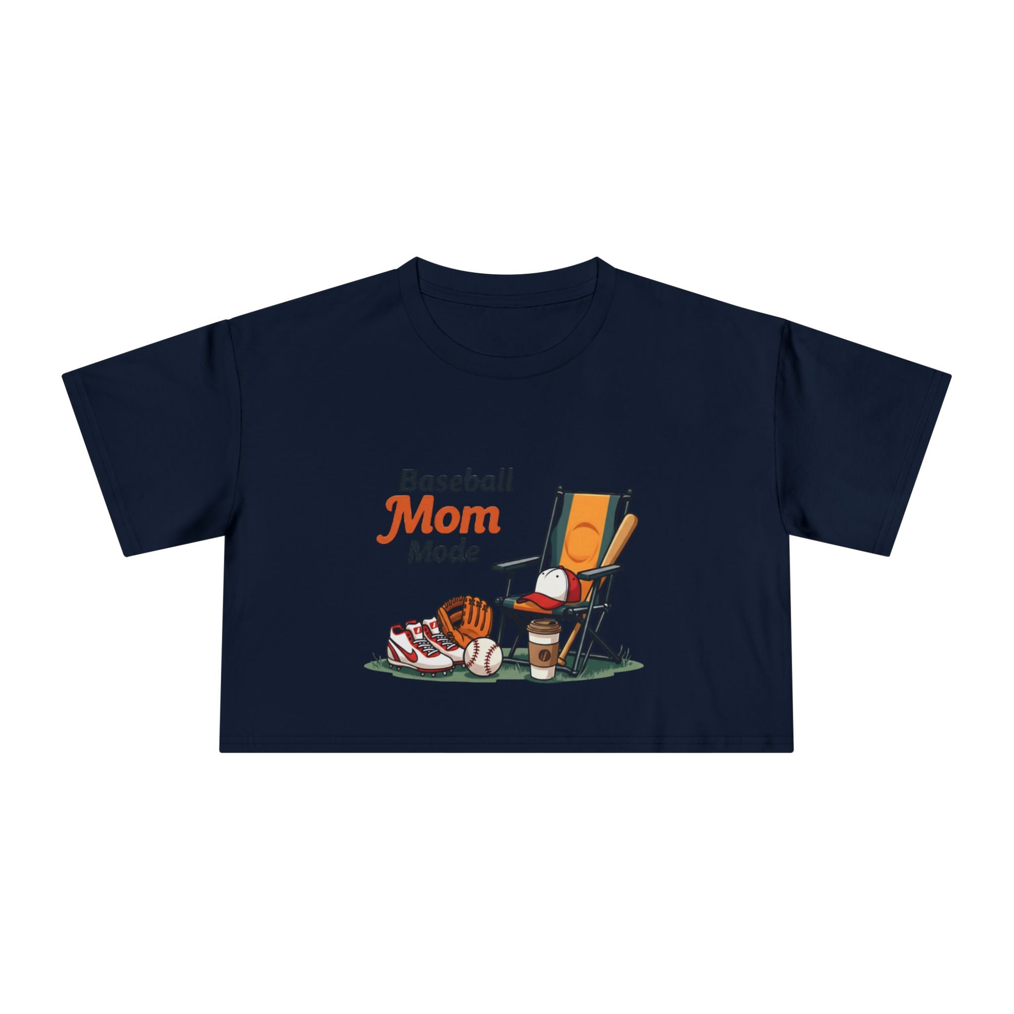 Baseball Mom Mode Crop Tee - Magnolia Wild SC