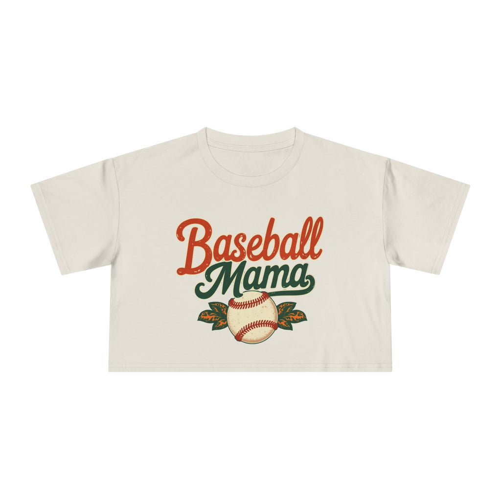 Baseball Mama Crop Tee | Retro Baseball Graphic, Mom Sports Top - Magnolia Wild SC