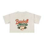 Baseball Mama Crop Tee | Retro Baseball Graphic, Mom Sports Top - Magnolia Wild SC