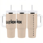 Lacrosse Mom 40oz Tumbler – Personalized LAX Mom Gift with Custom Name Option - Magnolia Wild SC