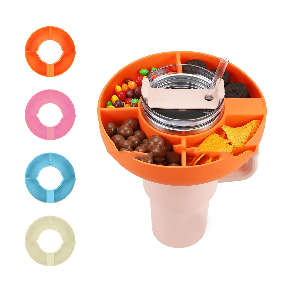 4 Compartment Silicone Snack Platter For 40 Oz Cup - Magnolia Wild SC