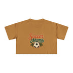 Soccer Mama Crop Tee | Retro Soccer Graphic, Mom Sports Top - Magnolia Wild SC