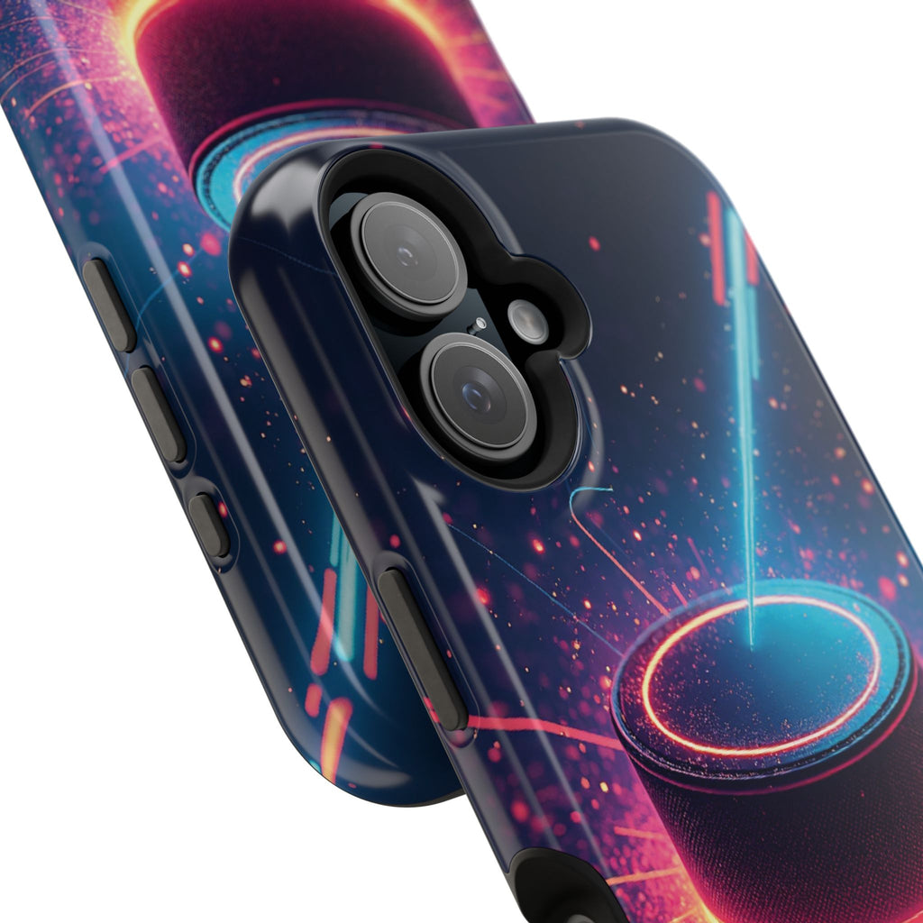 Neon Laser Hockey Puck Impact-Resistant Phone Case - Magnolia Wild SC