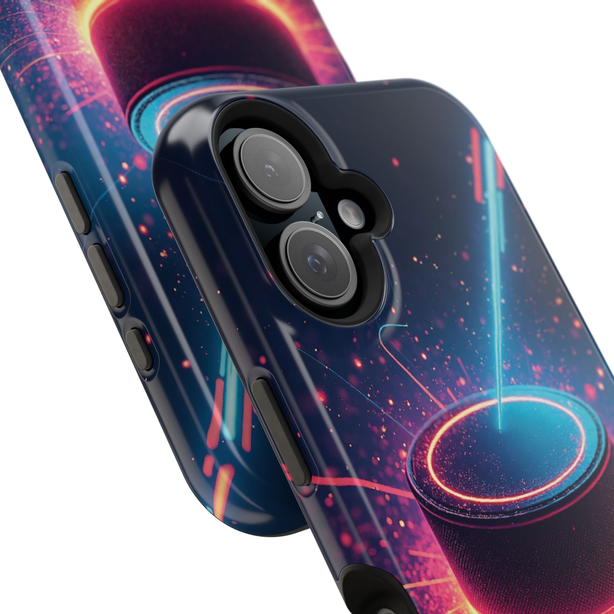 Neon Laser Hockey Puck Impact-Resistant Phone Case - Magnolia Wild SC
