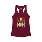 Mom Tennis Mom Racerback Tank – Personalized Name & Number Option | Lightweight Women’s Tennis Tank Top - Magnolia Wild SC