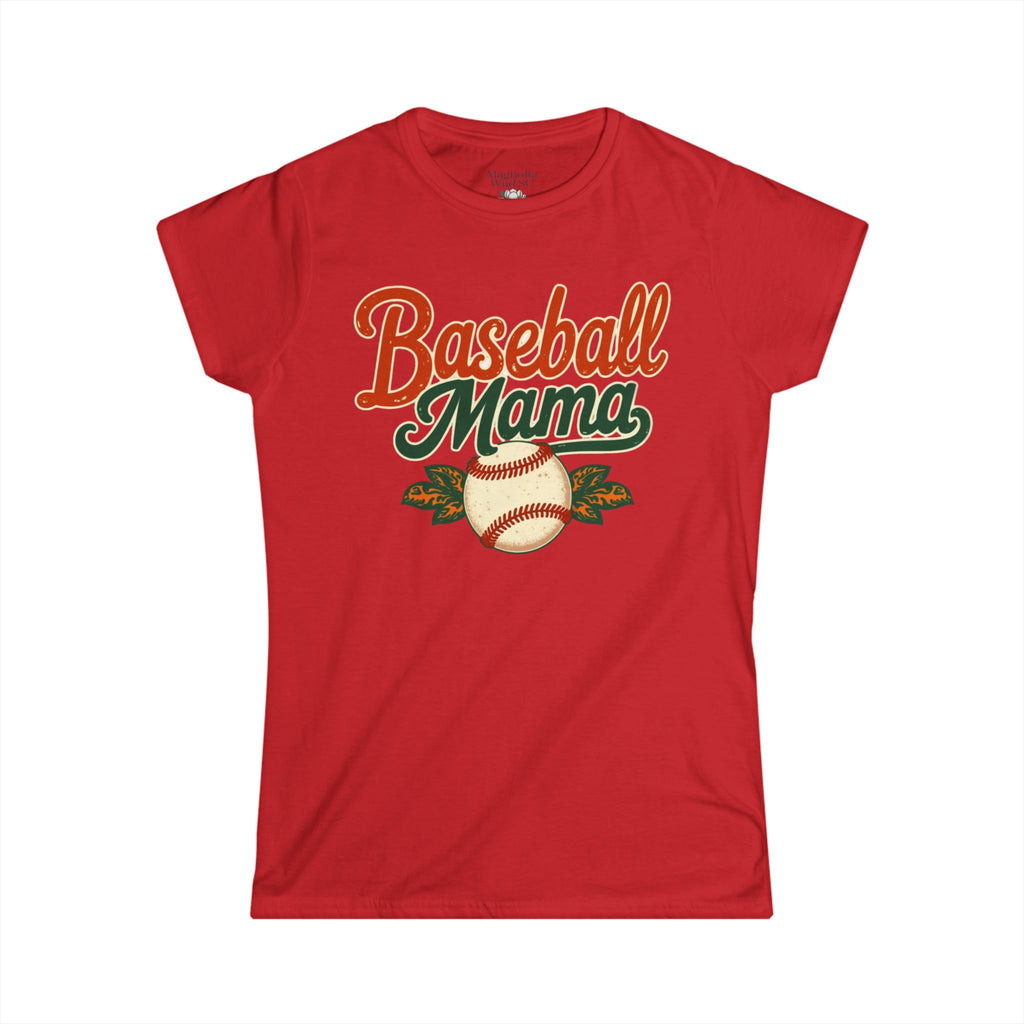Retro Baseball Mom Tee - Magnolia Wild SC