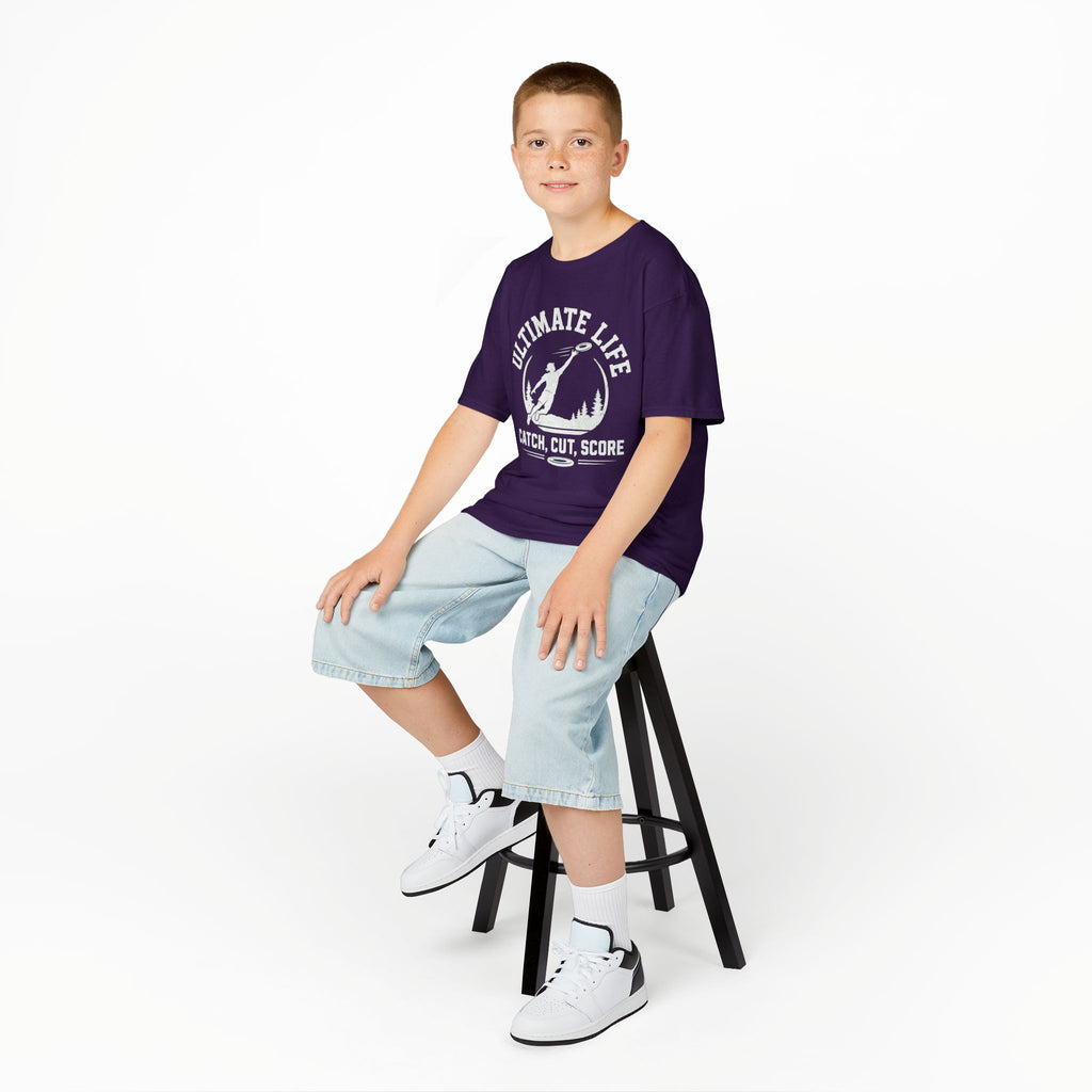 Ultimate Life Kids Tee — “Catch, Cut, Score” Ultimate Frisbee Youth Shirt - Magnolia Wild SC