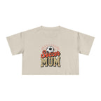 Soccer Mom Cheetah Print Women's Crop Tee