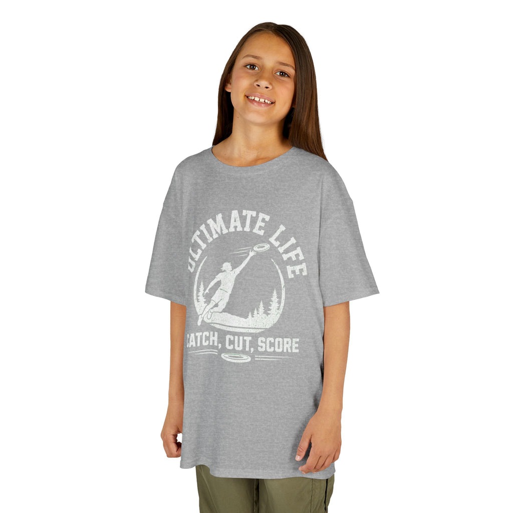 Ultimate Life Kids Tee — “Catch, Cut, Score” Ultimate Frisbee Youth Shirt - Magnolia Wild SC