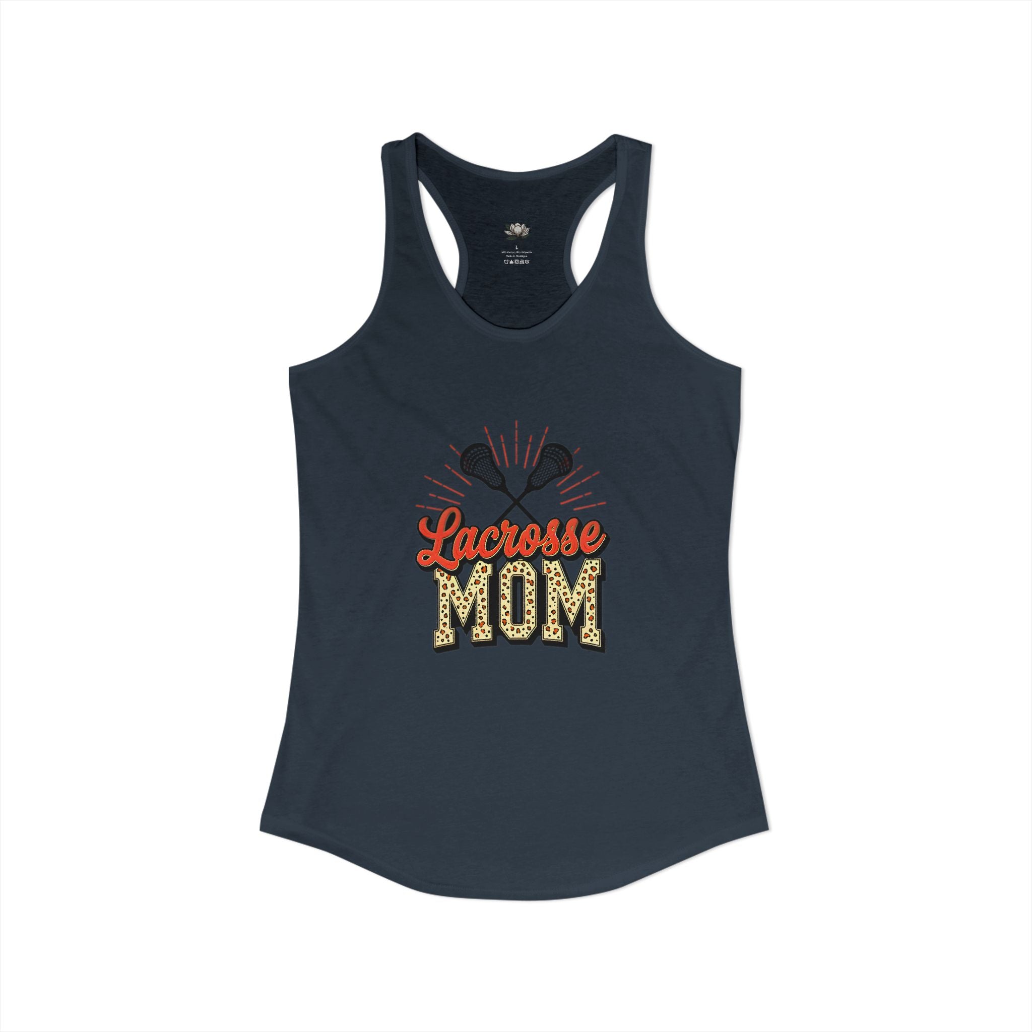 Lacrosse Mom Racerback Tank – Personalized Name & Number Option - Magnolia Wild SC