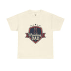 Retro Badge Style: The Vintage Wrestling Dad Shield Tee