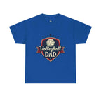 Retro Badge Style: The Vintage Volleyball Dad Shield Tee