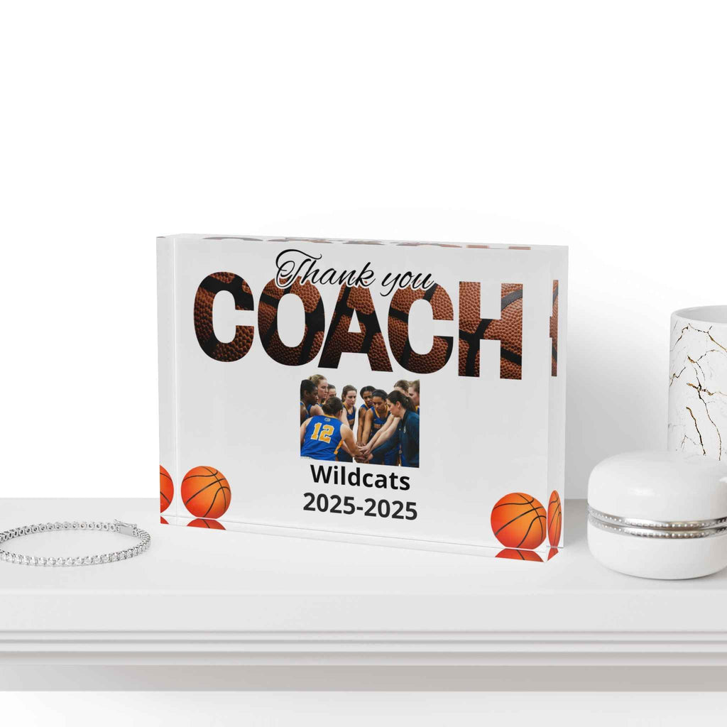 Thank You Coach Photo Block | Basketball