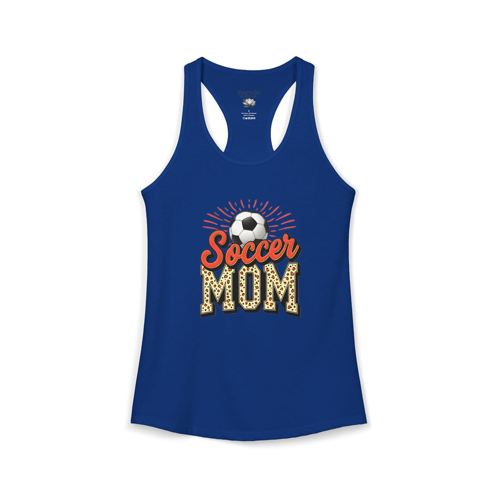 Soccer Mom Racerback Tank – Personalized Name & Number Option | Lightweight Women’s Soccer Tank Top - Magnolia Wild SC
