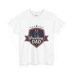 Retro Badge Style: The Vintage Wrestling Dad Shield Tee