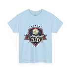 Retro Badge Style: The Vintage Volleyball Dad Shield Tee - Magnolia Wild SC