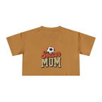 Soccer Mom Cheetah Print Women's Crop Tee