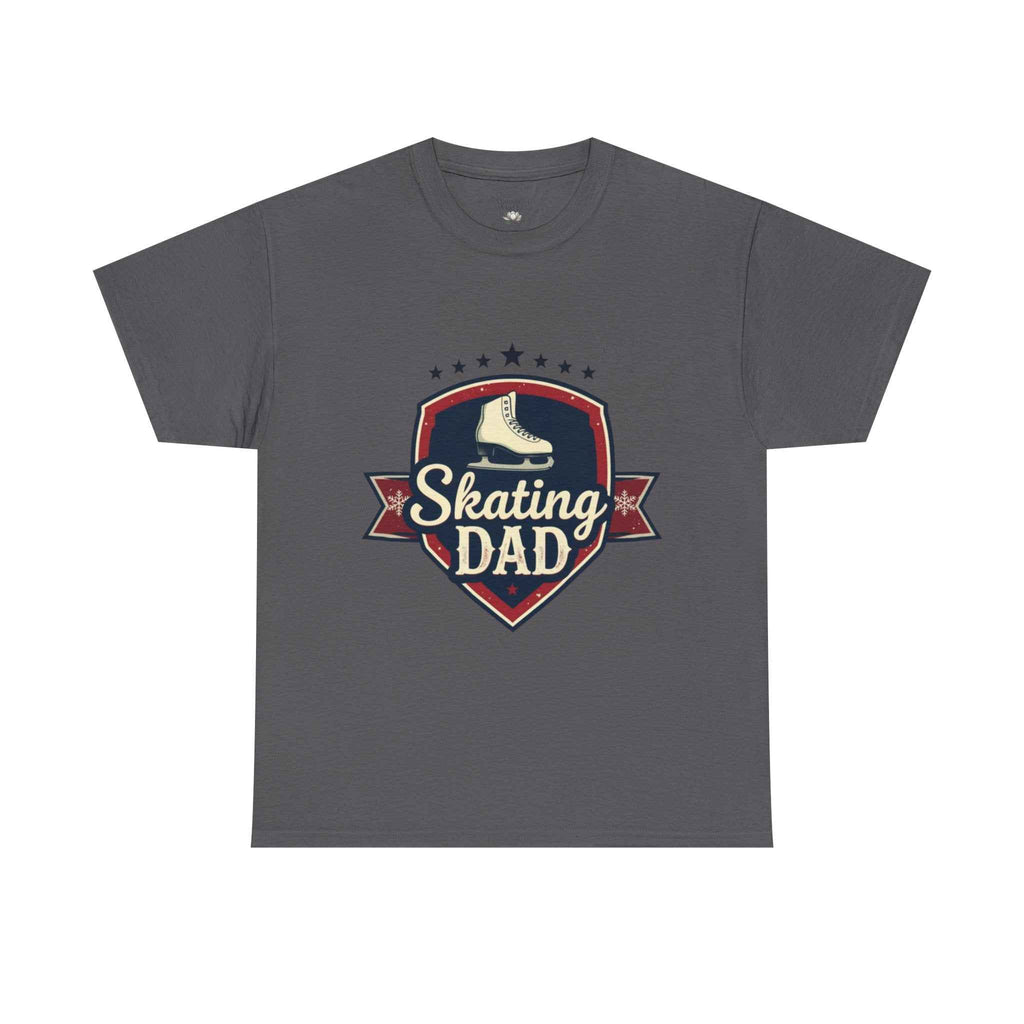 Retro Badge Style: The Vintage Figure Skating Dad Shield Tee
