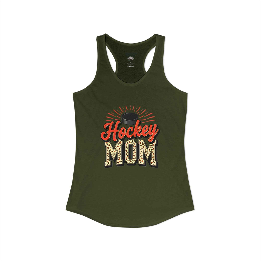 Hockey Mom Racerback Tank – Personalized Name & Number Option