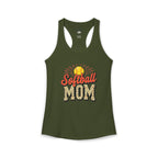 Softball Mom Racerback Tank – Personalized Name & Number Option - Magnolia Wild SC