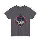 Retro Badge Style: The Vintage Wrestling Dad Shield Tee - Magnolia Wild SC