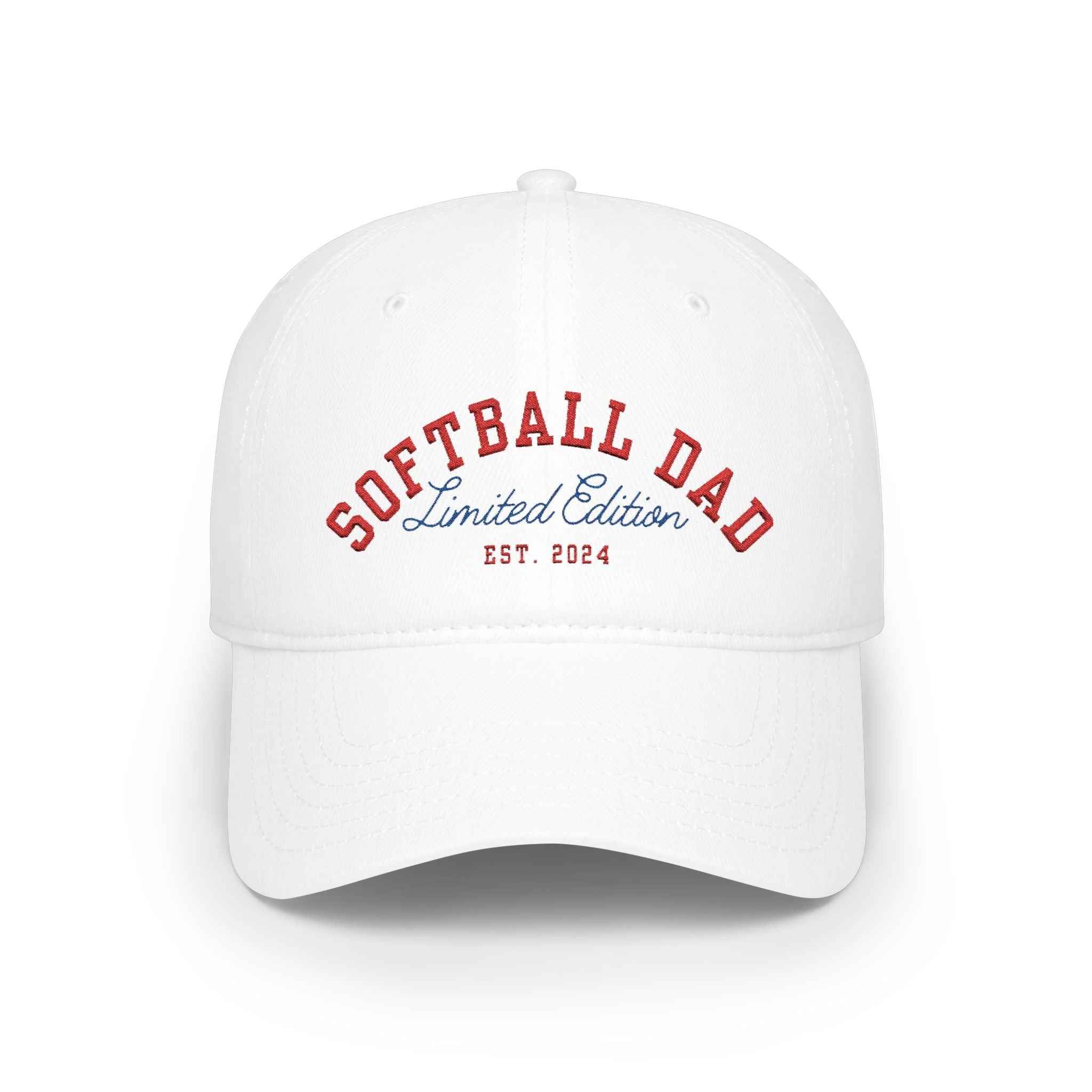 Personalized Softball Dad Baseball Cap — Limited Edition "Established [Year]"