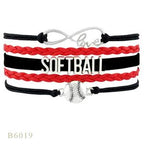 Softball Team Spirit Braided Bracelet — For Fans and Families - Magnolia Wild SC