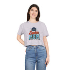 Swim Mom Print Crop Tee